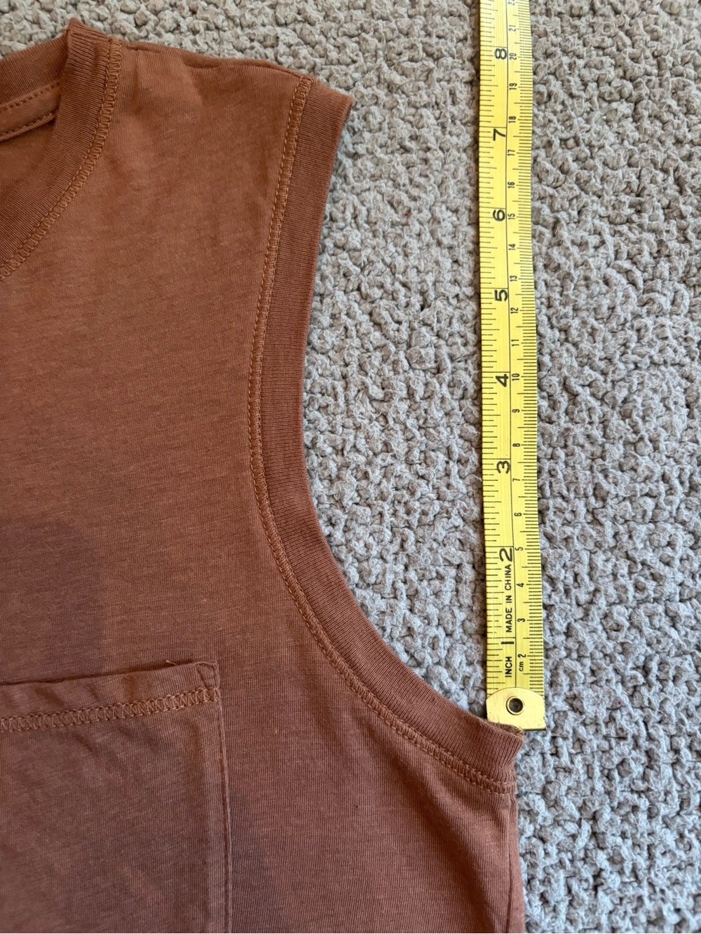 Cute Joie One Pocket Tank Top (Dusty Rose) - Picture 5 of 8